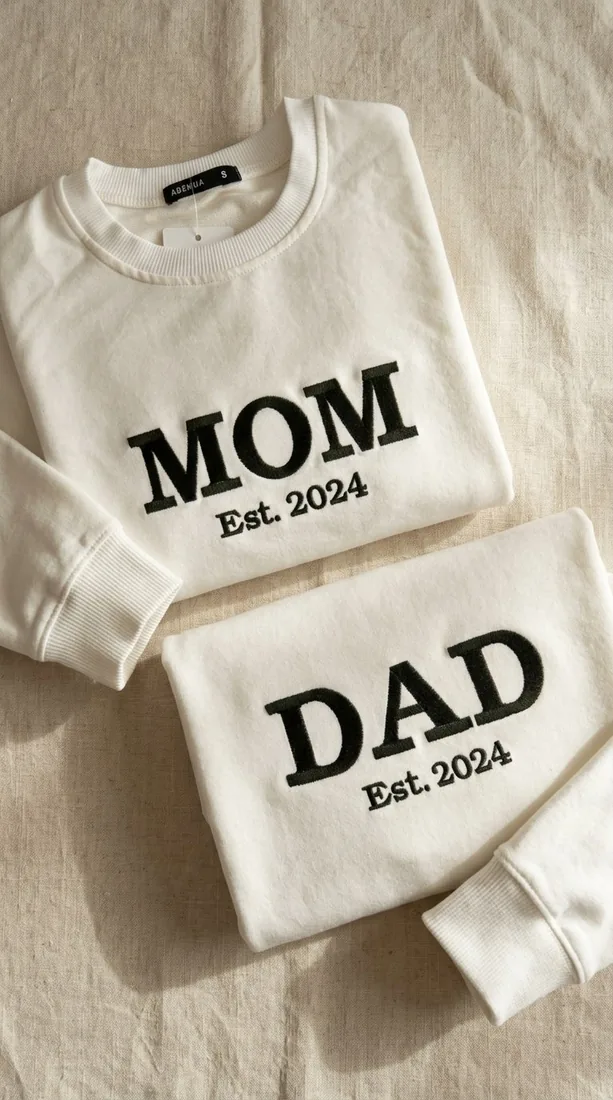Семейная вышивка MOM / DAD